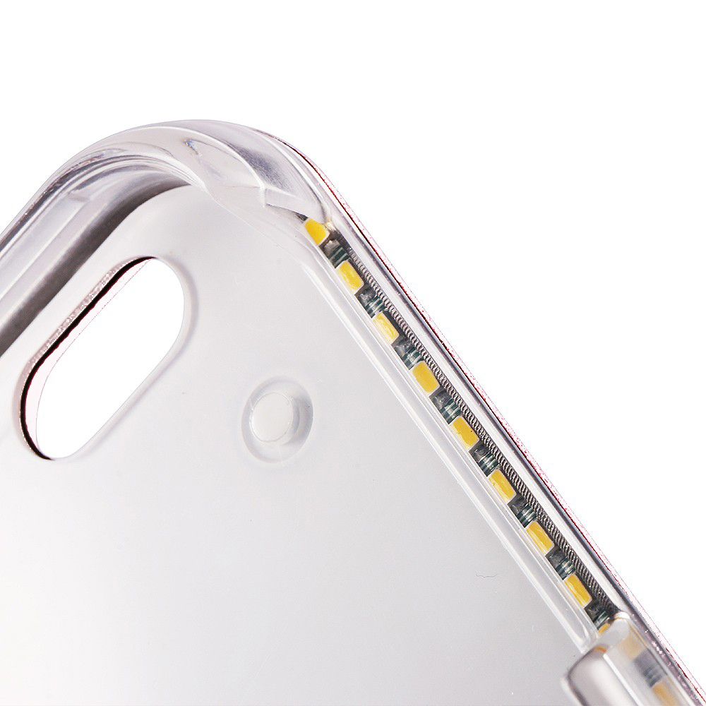 Coque iPhone 7 Plus / 8 Plus - Lumee Selphie LED - Blanc