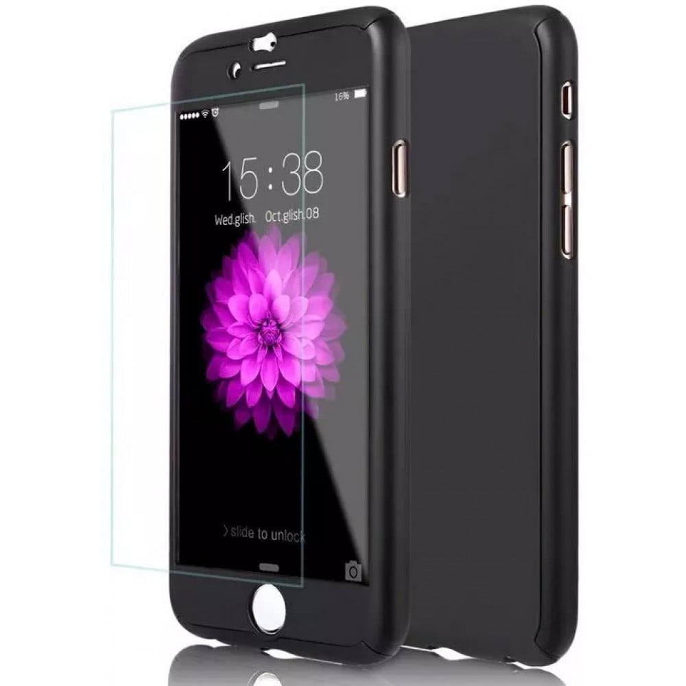 Coque iPhone 7 Plus / 8 Plus - 360° Full Body - Noir