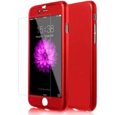 Hülle iPhone 7 Plus / 8 Plus - 360° Full Body - Rot