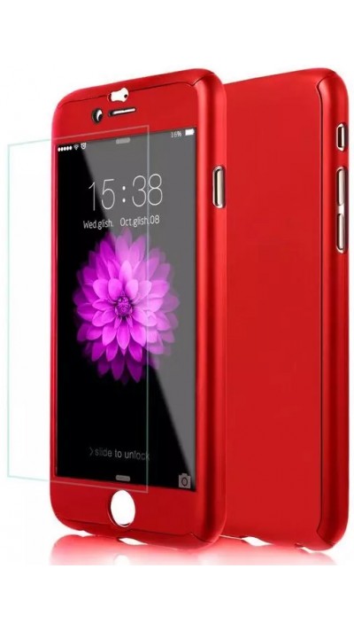 Coque iPhone 7 / 8 / SE (2020, 2022) - 360° Full Body - Rouge