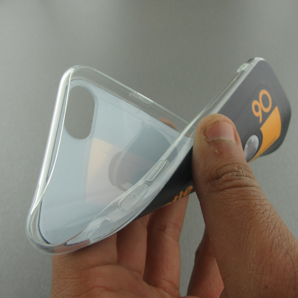 Hülle iPhone 7 / 8 / SE (2020, 2022) - Gummi vintage Kassette 90