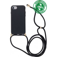 Coque iPhone 6/6s - Bio Eco-Friendly nature avec cordon collier - Noir