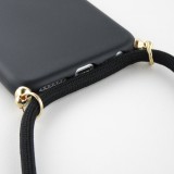 Hülle iPhone 6/6s - Bio Eco-Friendly Vegan mit Handykette Necklace - Schwarz