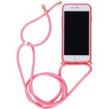 Hülle iPhone 7 / 8 / SE (2020, 2022) - Bio Eco-Friendly Vegan mit Handykette Necklace - Rot