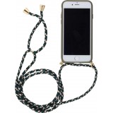 Hülle iPhone Xs Max - Bio Eco-Friendly Vegan mit Handykette Necklace - Dunkelgrün