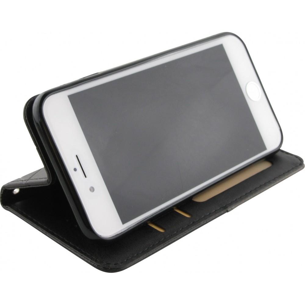 Coque iPhone 6/6s - Flip Géometrique - Noir