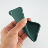 Coque iPhone 7 / 8 / SE (2020, 2022) - Silicone Mat Coeur - Vert foncé