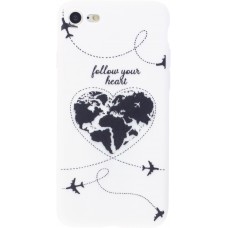 Coque iPhone 7 / 8 / SE (2020, 2022) - Silicone Mat Travel heart