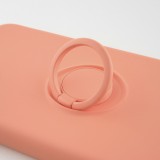 Coque iPhone 7 / 8 / SE (2020, 2022) - Soft Touch avec anneau - Orange
