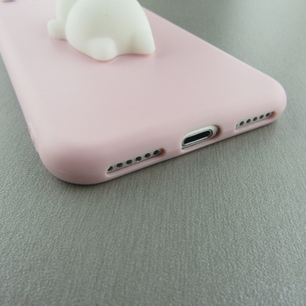 Coque iPhone 7 / 8 / SE (2020, 2022) - Squishy Cat - Rose