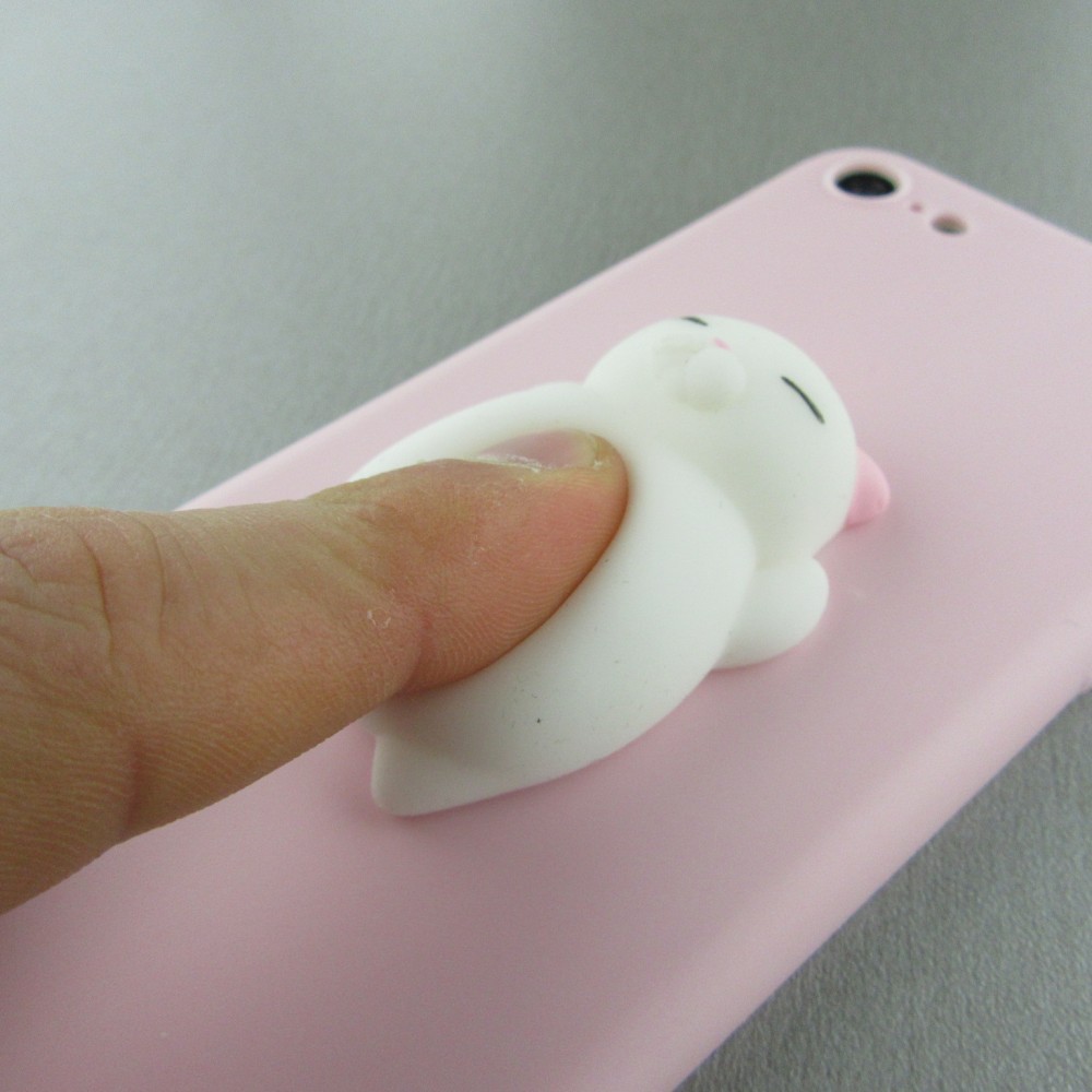 Coque iPhone 7 / 8 / SE (2020, 2022) - Squishy Cat - Rose