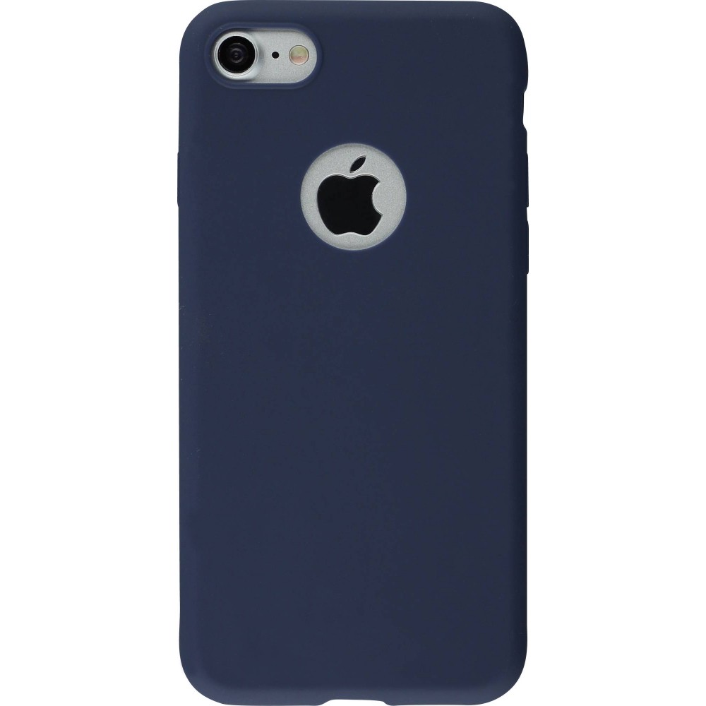 Coque iPhone 7 / 8 / SE (2020, 2022) - Silicone Mat - Bleu foncé