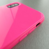 Hülle iPhone Xs Max - Gummi - Dunkelrosa