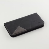 Hülle iPhone XR - Flip Geometrisch - Schwarz