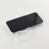 Hülle iPhone XR - Gummi Herzen 3D - Transparent