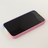 Hülle iPhone XR - Soft Touch multicolors rosa - Violett
