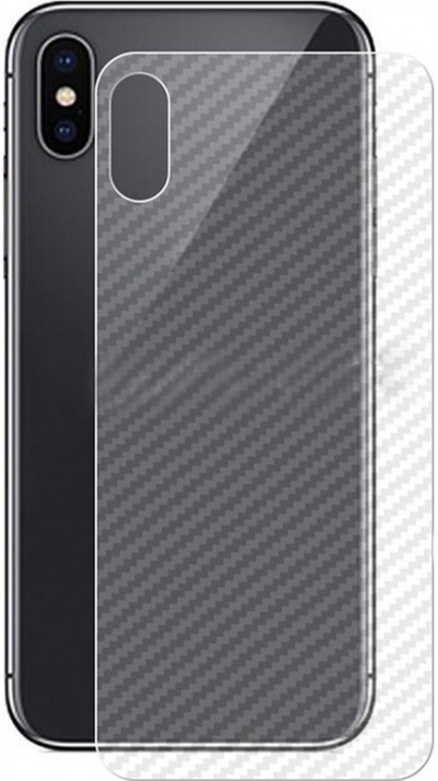 Autocollant arrière carbon transparent - iPhone 7 / 8 / SE (2020)