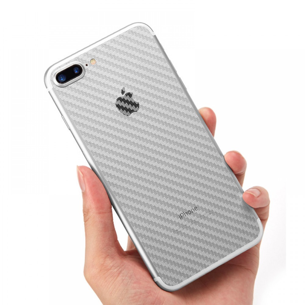 Autocollant arrière carbon transparent - iPhone 7 / 8 / SE (2020)