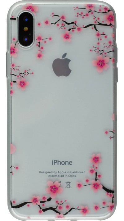 Coque iPhone XR - Gel petites fleurs