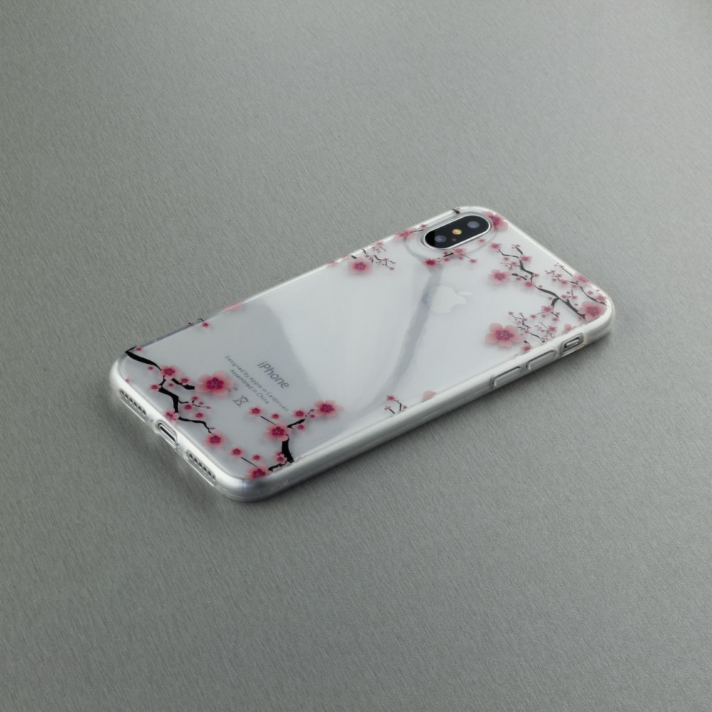 Hülle iPhone Xs Max - Gummi kleine Blumen