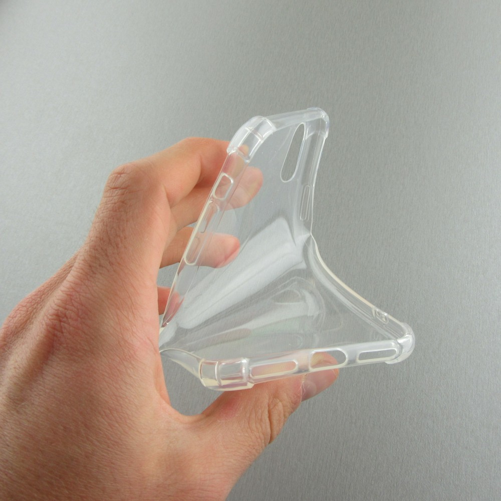 Hülle iPhone XR - Gummi Transparent Gel Bumper mit extra Schutz für Ecken Antischock