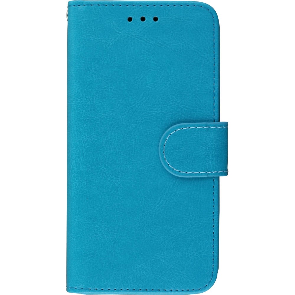 Coque iPhone X / Xs - Premium Flip - Turquoise