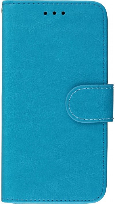 Coque iPhone X / Xs - Premium Flip - Turquoise