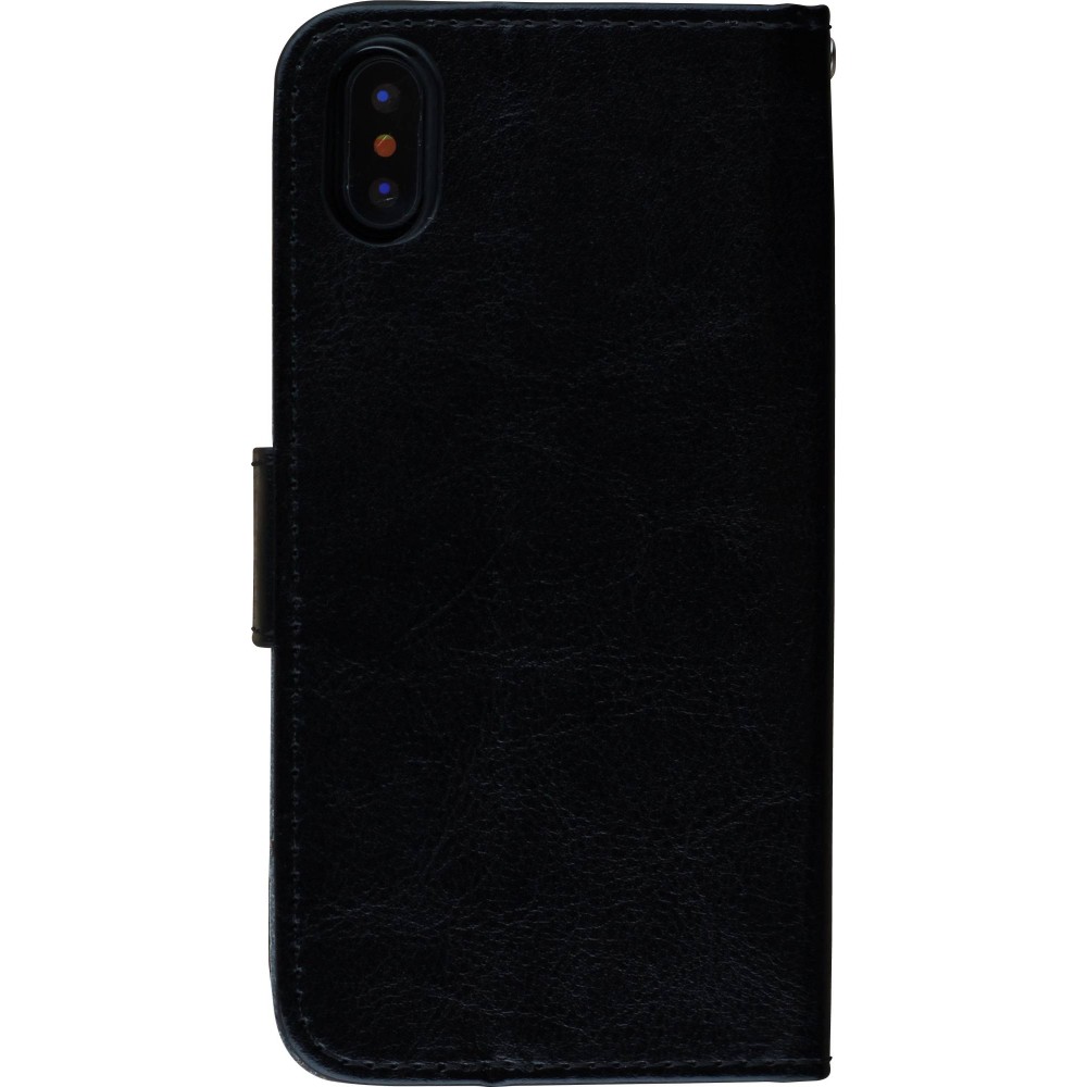 Coque iPhone X / Xs - Premium Flip - Noir