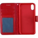 Coque iPhone X / Xs - Premium Flip - Rouge
