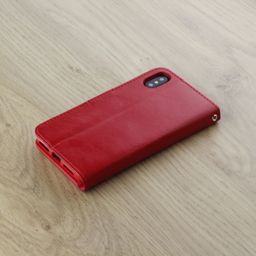 Hülle iPhone X / Xs - Premium Flip - Rot