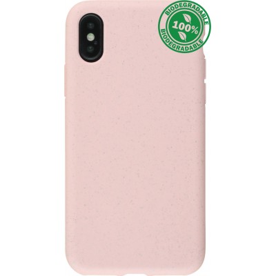 Coque iPhone X / Xs - Bio Eco-Friendly biodégradable écologique nature - Rose