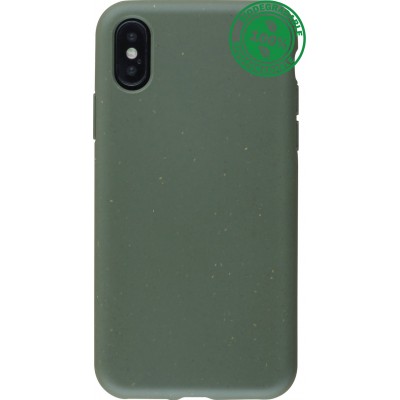 Coque iPhone X / Xs - Bio Eco-Friendly biodégradable écologique nature - Vert foncé