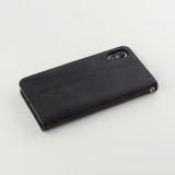 Coque iPhone X / Xs - Flip Géometrique - Noir