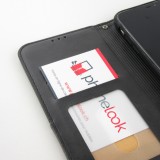 Coque iPhone Xs Max - Flip Géometrique - Noir