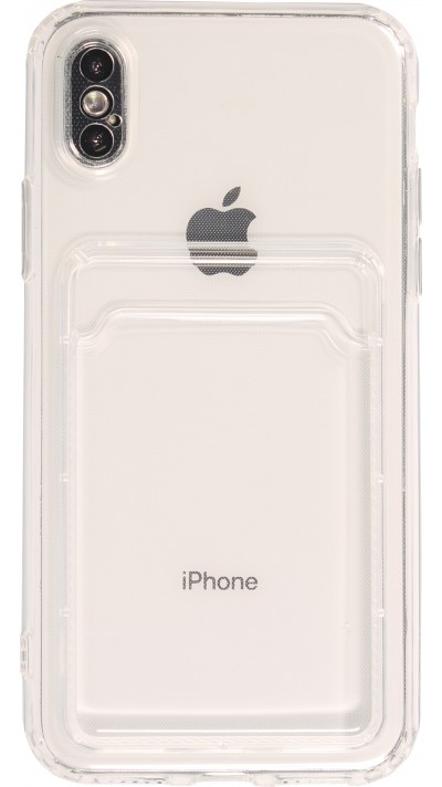 Coque iPhone XR - Gel Porte-carte - Transparent