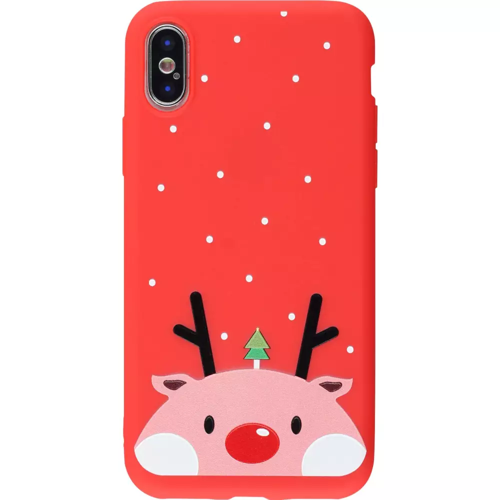Coque iPhone X / Xs - Noël cochon