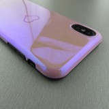 Coque iPhone X / Xs - Shine heart - Rose