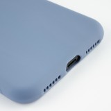 Coque iPhone X / Xs - Silicone Mat Coeur - Lavande