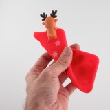 Hülle iPhone X / Xs - Silikon Weihnachten Rentier 3D