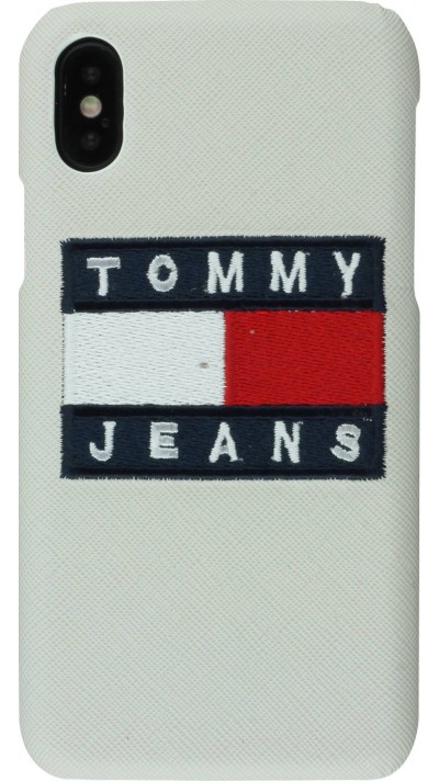 Hülle iPhone X / Xs - Tommy jeans - Weiss