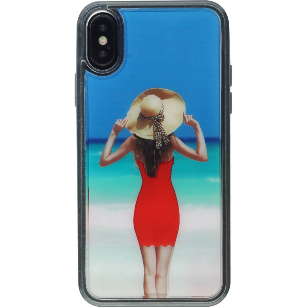 Coque iPhone X / Xs - Water Beach Dress Girl
