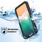 Hülle iPhone X / Xs - Water Case Submarine - Schwarz