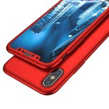 Hülle iPhone XR - 360° Full Body - Rot
