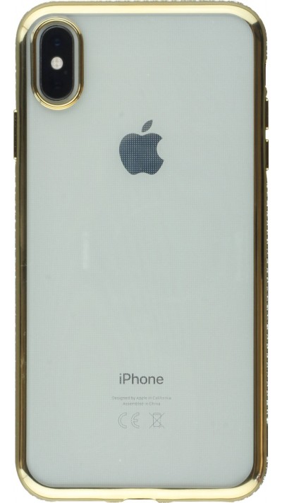 Coque iPhone Xs Max - Bumper Diamond - Or