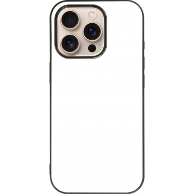 Coque personnalisée avec bords en silicone noir - iPhone 16 Pro