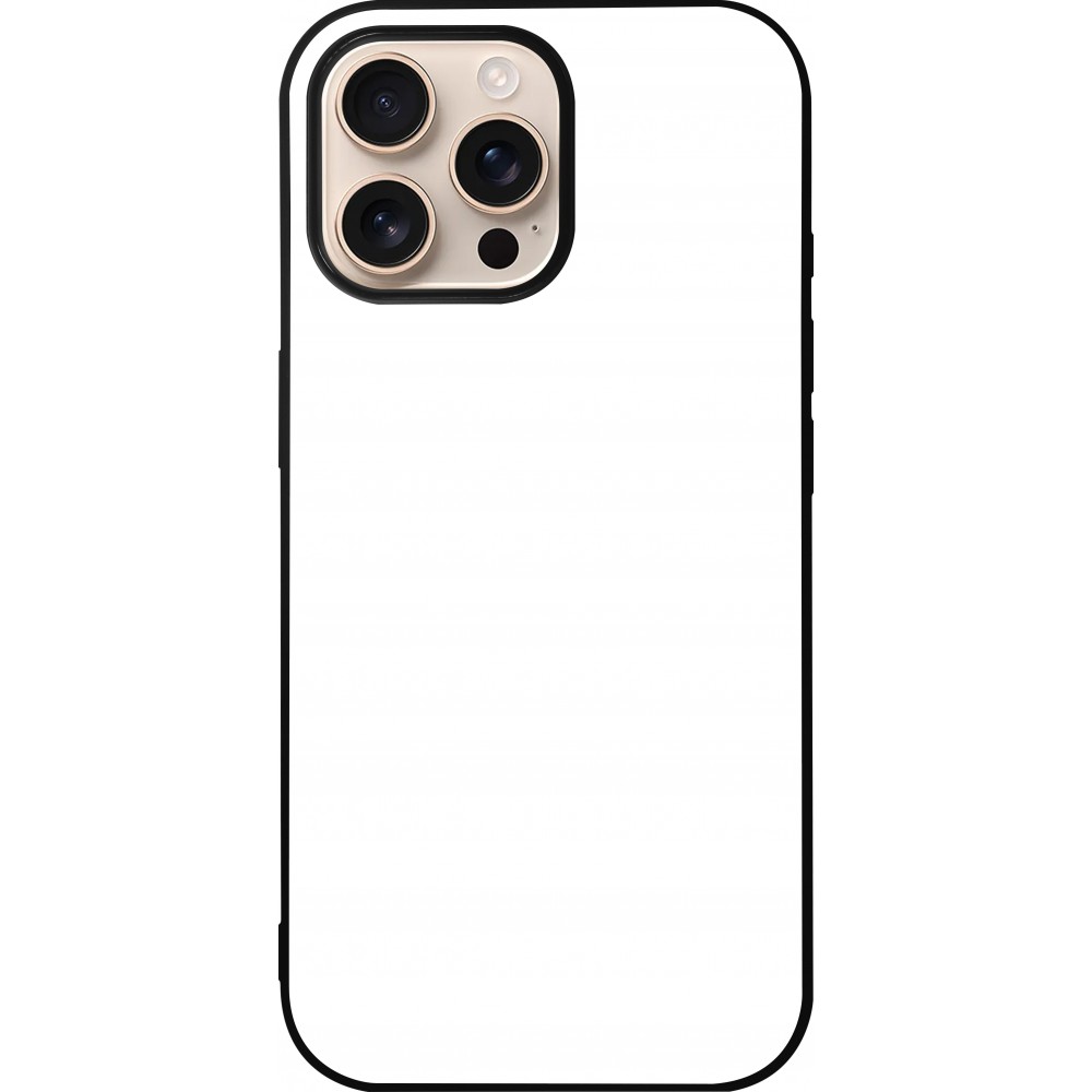 Personalisierte Hülle mit schwarzen Silikonrändern - iPhone 16 Pro Max