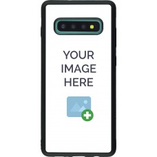 Coque personnalisée en Silicone rigide noir - Samsung Galaxy S10+