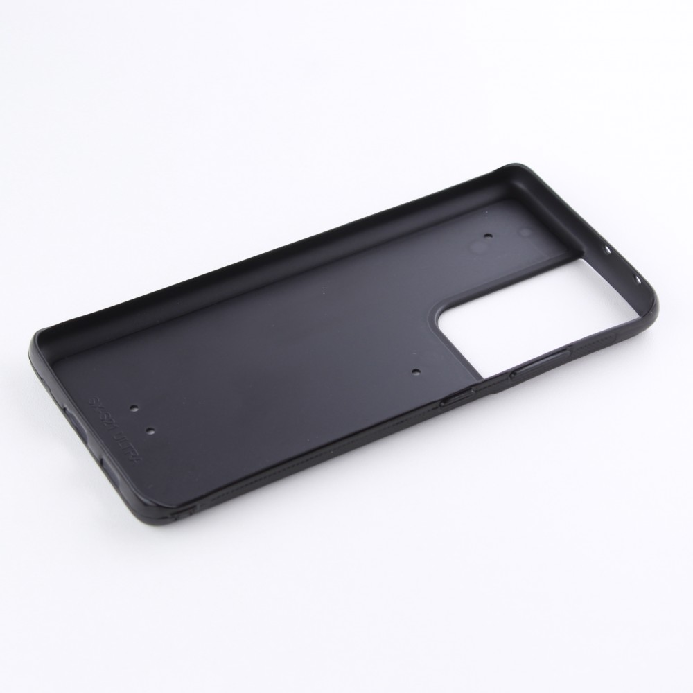 Coque personnalisée en silicone rigide noir - Samsung Galaxy S22 Ultra 5G