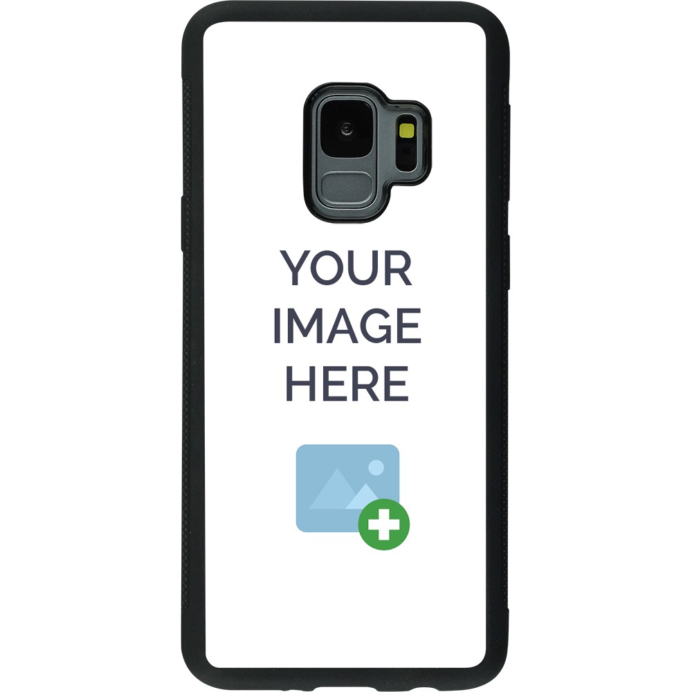 Custom Hülle Silikon schwarz - Samsung Galaxy S9