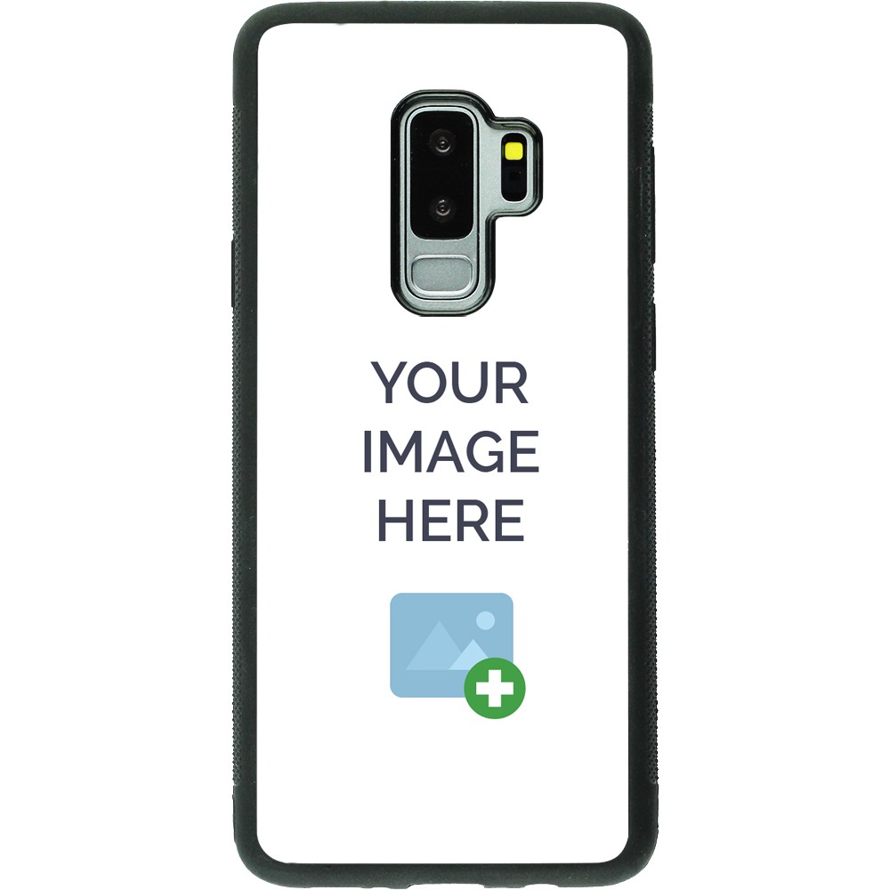 Custom Hülle Silikon schwarz - Samsung Galaxy S9+